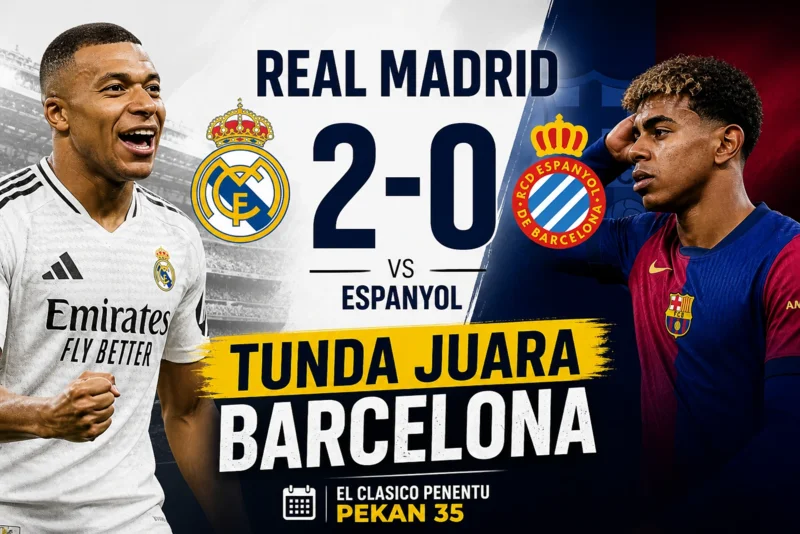 Real Madrid Menang 2 0 atas Espanyol, Tunda Juara Barcelona.webp